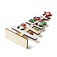 クリスマステーマの木製ディスプレイ装飾  ホームオフィス用 卓上  クリスマスツリー  gnome  112x39.5x215mm DJEW-G041-01A-3