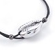 Bracelets en corde de coton ciré BJEW-JB03955-01-2