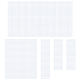 Diy прямоугольные пластиковые сетчатые наборы листов DIY-WH0301-11-1
