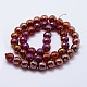 Electroplated Natural Agate Beads Strands G-G749-01A-8mm-2