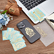 OLYCRAFT 12 Styles Buddhist Theme Alloy Stickers Buddha Stickers Self Adhesive Gold Metal Stickers Metal Gold Stickers for Scrapbooks DIY Resin Crafts Phone Water Bottle Decoration DIY-OC0010-21-5