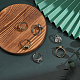 Chgcraft 6 piezas 6 estilo sol y óvalo 304 ajustes de anillo de manguito abierto de acero inoxidable RJEW-CA0001-09-5