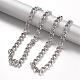 304 Stainless Steel Curb Chain Necklaces and Bracelets Jewelry Sets SJEW-F129-03B-P-2