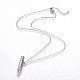 304 Stainless Steel Pendant Necklaces NJEW-F264-11P-1