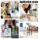 18-Hole Transparent Acrylic Pen & Pencil Display Stands ODIS-WH0027-035A-6