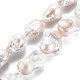 Fili di perle di keshi di perle barocche naturali PEAR-S019-04B-2