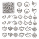 32 pièces 16 pendentifs en alliage de style strass ALRI-TA0001-16-1