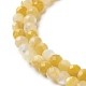 Brins de perles de coquillage jaune doré naturel SSHEL-G029-01A-3