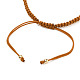 Bracelets de perles de nylon tressés réglables BJEW-JB05548-02-3