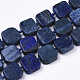 Abalorios de lapislázuli naturales hebras G-N326-03-1