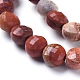 Chapelets de perles en jaspe rouge naturel G-L538-021-2