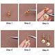 Sunnyclue perline di legno pendenti orecchini kit fai da te DIY-SC0017-64-4