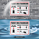 UV Protected & Waterproof Aluminum Warning Signs AJEW-GL0001-01A-08-5