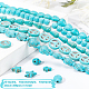 Olycraft 10 Strands 10 Style Synthetic Turquoise Beads Strands G-OC0002-14-4