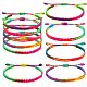 Bracelets fil de nylon de la moelle tressés BJEW-SW00049-01-1
