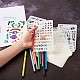 Beadthoven Drawing Painting Stencils Templates with Watercolor Pen DIY-BT0001-10-9