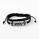 Adjustable Multi-strand Leather Cord Bracelets BJEW-D423-07A-1