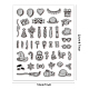 Rubber Clear Stamps DIY-WH0251-006-2