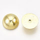 ABSプラスチック製カボション  半円  ゴールドカラー  10x5mm、約2000個/袋 OACR-S034-10mm-01-2