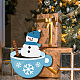 36 Stück 12-Stil-Weihnachtsthema-Holzanhängerdekorationen WOOD-WH0037-001-6