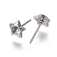 304 Stainless Steel Ear Stud Components STAS-F222-042-2