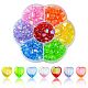 280Pcs 7 Colors Eco-Friendly Transparent Acrylic Beads TACR-CJ0001-58-1