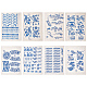 Benecreat 8 лист 8 стильные бумажные керамические наклейки DIY-BC0006-35-1