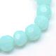 Opaque Solid Glass Bead Strands GLAA-R166-6mm-02J-2