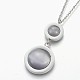 304 Stainless Steel Pendant Necklaces NJEW-E125-04-P-2