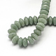 Rondelle Natural Green Aventurine Beads Strands G-R309-17-2