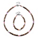 Heishi Perlen Armbänder & Halsketten Sets SJEW-JS01107-1