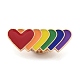 Alfileres de esmalte con tema de arcoíris del orgullo JEWB-G031-01J-1
