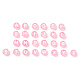 Transparent Pink Acrylic Beads TACR-YW0001-08K-2