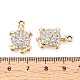 Legierung rhinestone-anhänger&nbsp;PALLOY-T090-61KCG-3