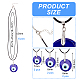 NBEADS DIY Evil Eyes Pendant Necklaces Making Kits DIY-NB0004-78-2