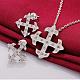 Trendy Silver Plated Brass Cubic Zirconia Bridal Party Jewelry Sets SJEW-BB09356-2