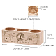 CREATCABIN Wooden Tealight Candle Holder Tree of Life Set of 3 Candlestick Stand With Star Moon Chakela Memorial Candle Ornaments for Loss of Loved Remembrance Gifts 6.5 x 5.5inch (without candles) DIY-WH0375-006-2