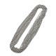 925 граненая цепочка-панцирка из серебра {925} пробы с родиевым покрытием STER-F052-18P-2