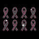 Mama cáncer conciencia bibbon vidrio hotfix rhinestone DIY-WH0303-092-1