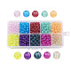 10 couleurs de cuisson perles de verre peintes DGLA-JP0001-10-6mm-1