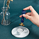 天然水晶ハンドル  ワックスシーリングスタンプ用  結婚式の招待状を作る  ミディアムブルー  7.8x2.45cm DIY-WH0224-87E-4