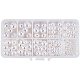 Pandahall elite 220pcs 5 cuentas de perlas blancas medio perforadas de tamaño surtido para la fabricación de joyas MACR-PH0001-06-1