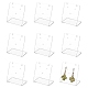 Fingerinspire 10 Stück rechteckige Acryl-Ohrringständer mit schräger Rückseite EDIS-FG0001-65-1