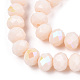 Chapelets de perles en verre opaque de couleur unie EGLA-A034-P2mm-L20-2