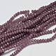 Faceted Rondelle Glass Beads Strands X-GLAA-I033-3mm-10-1