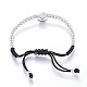 Bracelets réglables de perles tressées avec cordon en nylon BJEW-P151-08-3
