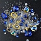 Strass pointu & cristal strass AB & petites perles de caviar MRMJ-K001-49-01-1