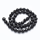 Natural Black Onyx Beads Strands G-E469-07-4mm-2