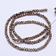 Fili di perle di vetro verniciato trasparente sfaccettato DGLA-J001-C14-4mm-2