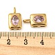 14 colgantes de acero inoxidable chapados en oro real de 304k STAS-L022-056G-04-3